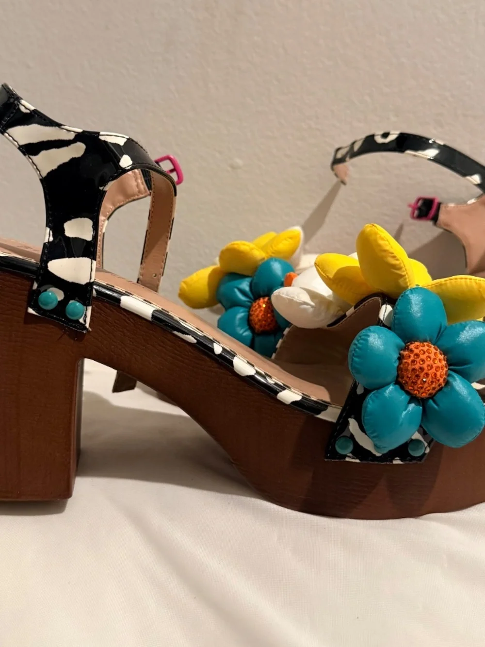 Betsey Johnson Kinslee Floral Platform Heels